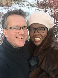 Image of Joy Foster and her partner, Shaun Foster.