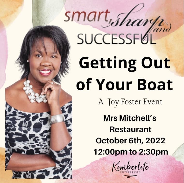 Getting Out of the Boat Event Poster - A Joy Foster Event